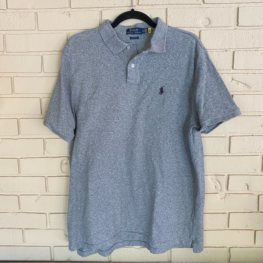 Polo Ralph Lauren Polo Shirt Men Classic Fit XL Black Pony Short Sleeve Preppy